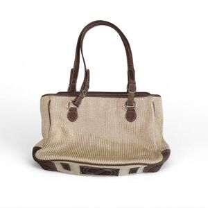 Elegant Brown and Cream The Sak Handbag